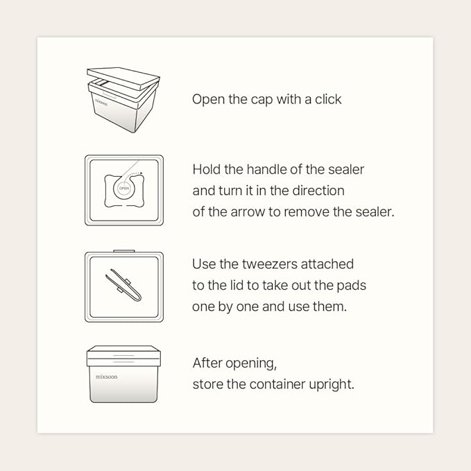 mixsoon Bean Toner Pad,Moisturizing, Elasticity,Exfoliation, Bean Extracts, Cotton Pad (180ml/6.08fl.oz/70 Sheets)