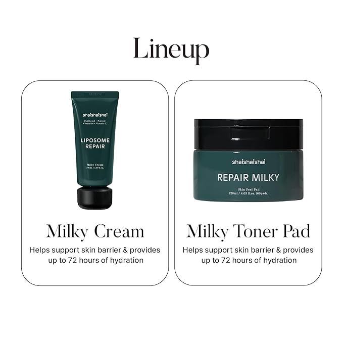 shaishaishai REPAIR MILKY Skin Peel Toner Pads, Gentle Exfoliating Toner Pads with PHA 2% & Vegan Formula, Rice Toner, Prequel Skincare, Korean Skincare, 60 pads