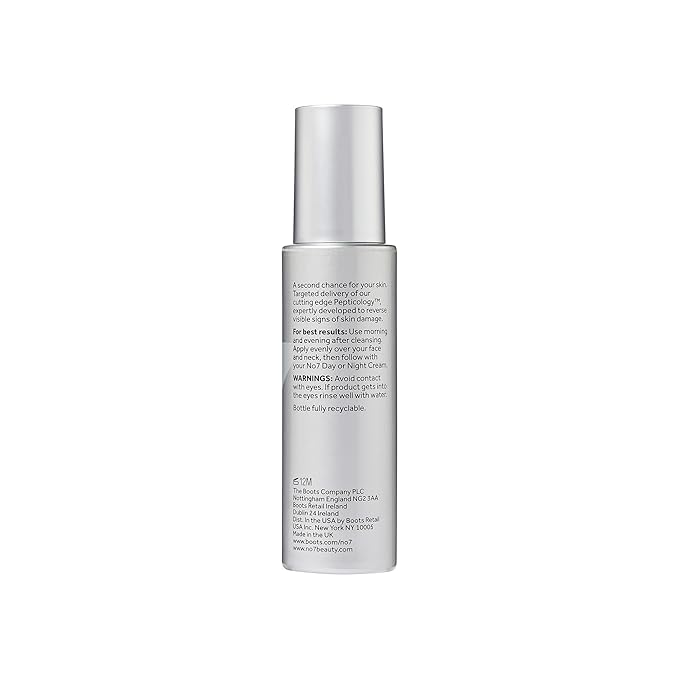 No7 Future Renew Damage Reversal Anti Aging Serum for Face - Face Serum for Women with Peptides to Support Skin Repair - Helps Reduce Fine Lines, Wrinkles, Dryness & Uneven Tone (0.84 Fl oz)