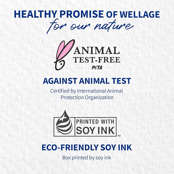 WELLAGE Wellage Real Hyaluronic Blue 100 Toner Pad for Deep Hydration and Gentle Exfoliation - Korean Daily Moisturizing and Soothing Facial Pads with High Purity of Hyaluronic Acid, 70pads