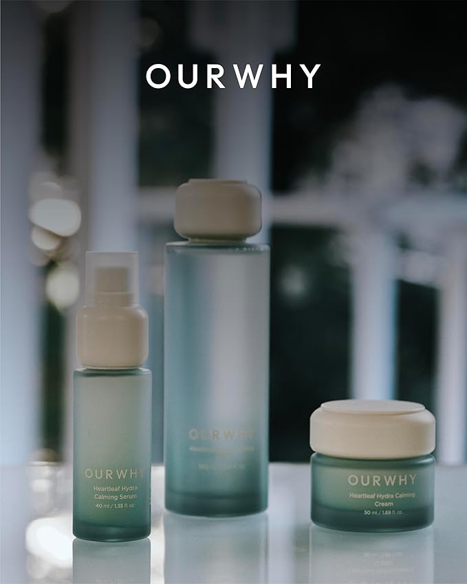 OURWHY Heartleaf Hydra Calming Serum (1.35fl oz) - Soothing & Hydrating Serum for Sensitive Skin. With Heartleaf Extract, Hyaluronic Acid & Panthenol