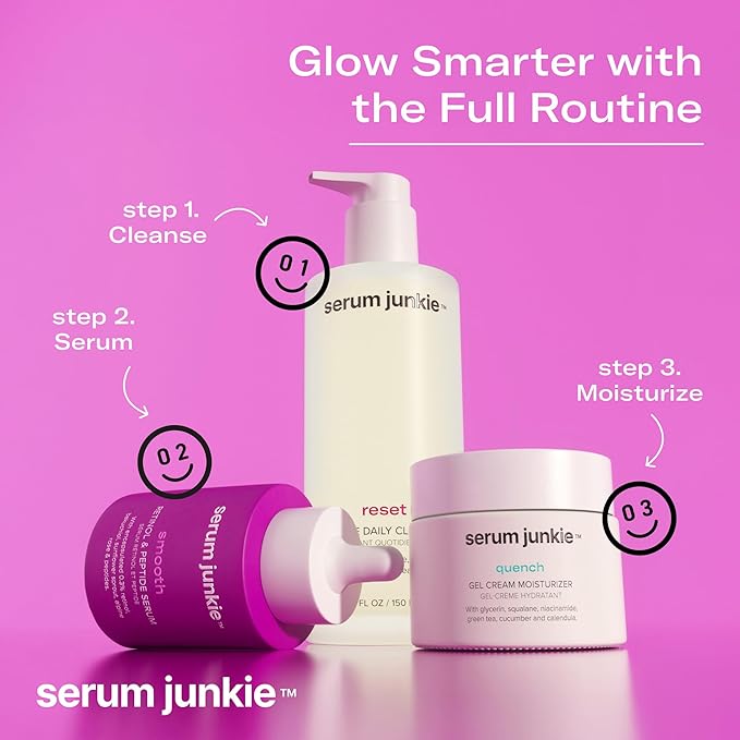 SMOOTH Retinol and Peptide Serum with Encapsulated Retinol, Bakuchiol, Matrixyl 3000, Melatonin, Vitamin E, Anti-Aging, Targets Fine Lines, Uneven Texture, Dullness, 1 fl oz