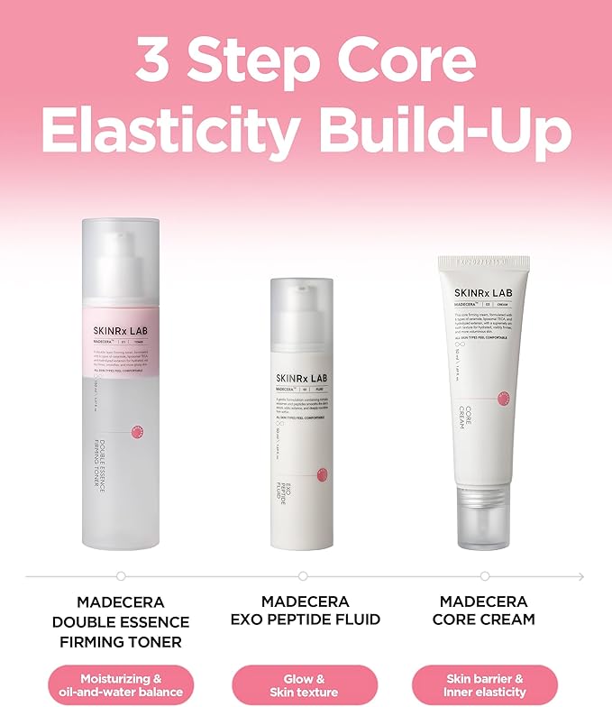 SKINRxLAB MadeCera Cream Double Essence Firming Korean Toner – Dual Layer Hydration Toner with Milk Protein, Ceramide and Panthenol - Makeup Boosting for Smooth Skin, 5.07 fl.oz.