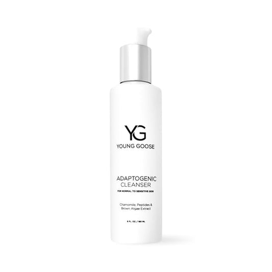 Young Goose, Adaptogenic Cleanser | Gentle Facial Cleanser | Soap Free, Paraben Free | Normal to Sensitive Skin | Large 180ml