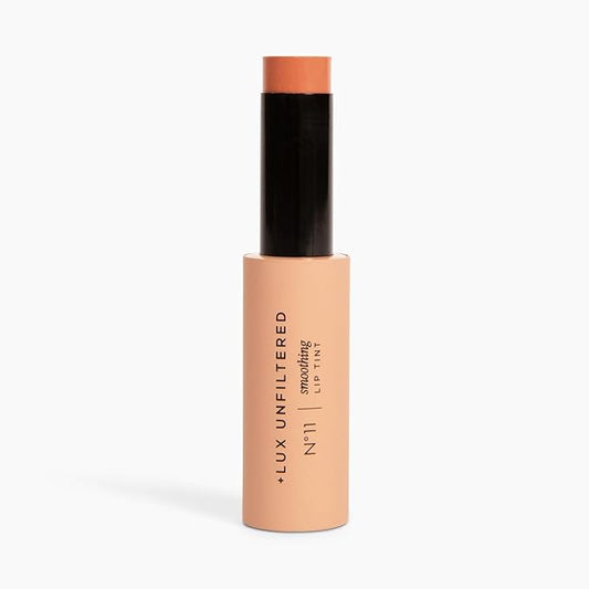 + Lux Unfiltered N°11 Smoothing Hydrating Lip Tint for Women - Tinted Lip Balm with Jojoba & Sunflower Oil - Lightweight, Moisturizing, Semi-Sheer Color - Vegan & Cruelty-Free - Paloma (Nude)