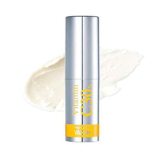 YADAH Vitamin C 30 Correcting Balm (0.35oz) – All-in-one Multi Care for Dark Spot Remover, 30% Pure Ascorbic Acid & Vitamin E for Radiant Nourished Skin, Starter & Finishing Balm and Skin Brightening