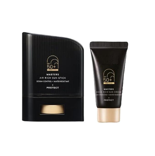 Masters Air Rich Sun Stick SPF50+ PA++++ 14g, Lightweight, Non-Greasy Sun Stick for Face, Water-Resistant, with Sun Cream SPF50+ PA++++ 10ml