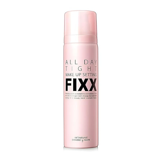 SONATURAL All Day Tight Make Up Setting Fixer – Award-Winning Makeup Setting Spray, Ultra-Fine Mist for Long-Lasting Wear – With Centella, Tea Tree & Lemon Extracts – Korean Skincare, 2.53 fl oz
