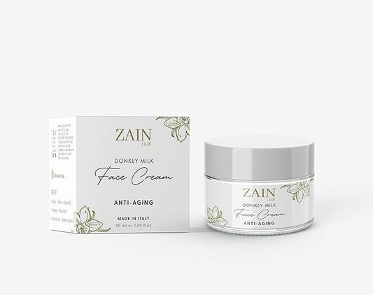 ZAIN1 Moisturizing Face Cream – Anti-Aging with Donkey Milk, Vitamins, and Protein