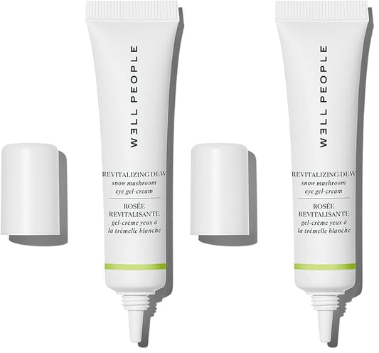 Well People Revitalizing Dew Snow Mushroom Eye Gel-Cream, Gel-based Eye Cream For Moisturizing Undereyes, Targets Fine Lines, Vegan & Cruelty-free (Pack of 2)