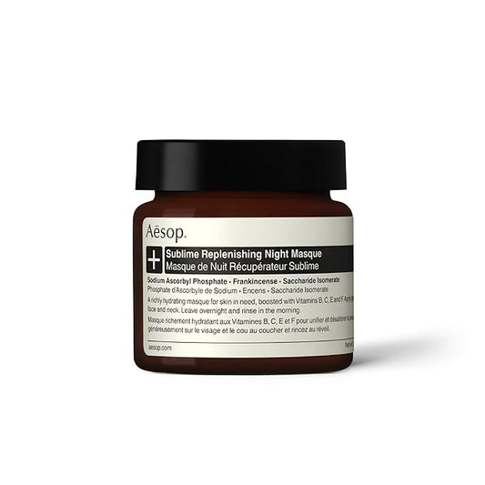 Aesop Sublime Replenishing Night Masque | Hydrating Masque with Vitamins B, C, E, and F | Overnight Mask for Dry, Dehydrated, Dull, Patchy Skin | 2.1oz / 60mL