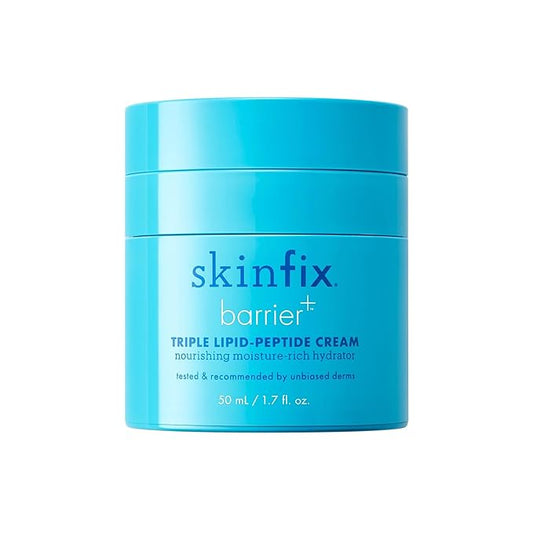 Skinfix Triple Lipid-Peptide Cream - 1.7 oz - Rich Face Moisturizer to Instantly Hydrate & Restore Dry, Sensitive Skin - Non-Comedogenic, Fragrance Free, Vegan, Cruelty Free