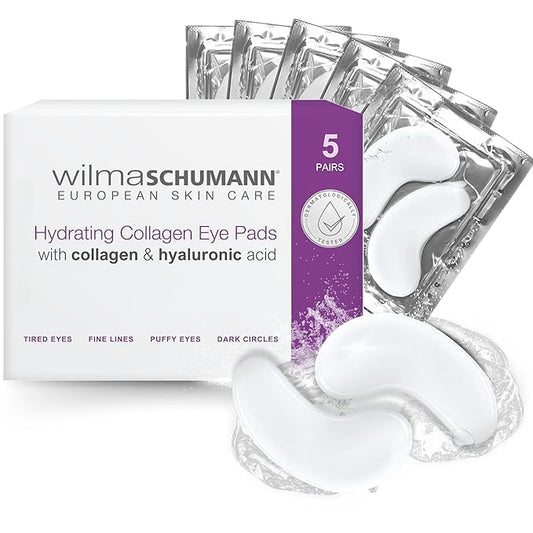 WILMA SCHUMANN Collagen Under Eye Patches, Dark Circle & Wrinkles Under Eye Mask, Pack of 5