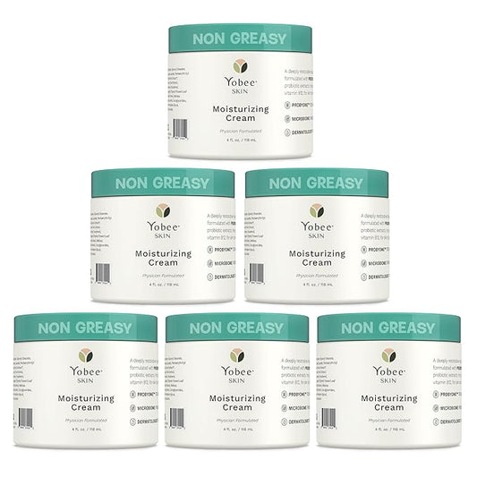 Yobee Body & Face Moisturizing Cream for Dry, Sensitive Skin | Probiotic extracts, Honey, Turmeric, Vitamin B12, Ceramides, Shea Butter | Fragrance Free | For Kids & Adults (6)