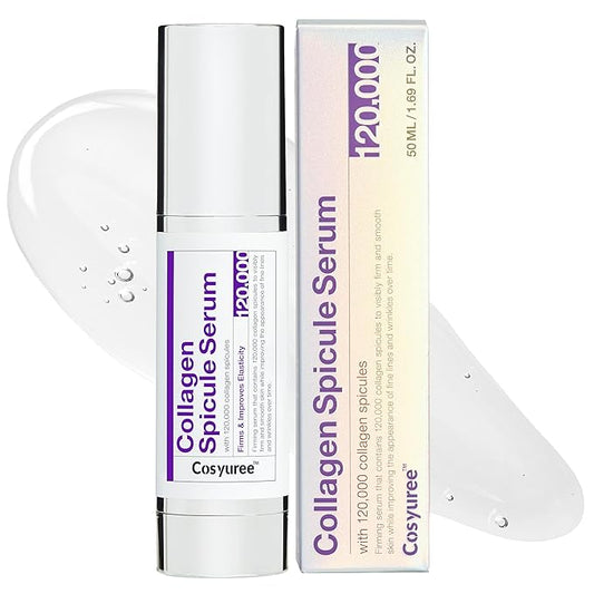 Spicule Collagen Serum | 120,000 Micro Spicules for Glass Skin, Wrinkle Treatment & Hydration | Hyaluronic Acid Anti-Aging Serum (1.69 fl.oz.)