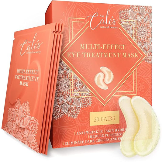 Under Eye Patches for Puffy Eyes Collagen Eye Mask for Dark Circles Gel Under Eye Pads for Wrinkles with Hyaluronic Acid Clear Eye Masks Under Eye Bags Treatment Men and Woman (20 pairs)